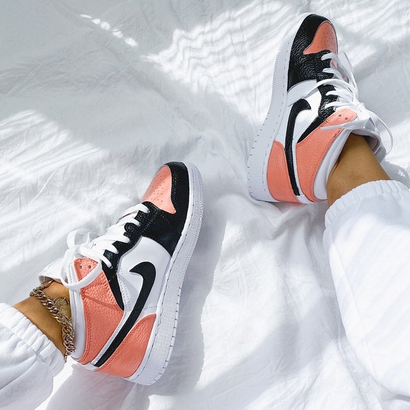 Nike Shoes - Nike custom air jordan 1 mid sneakers
